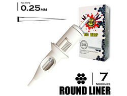 7RL/0,25 mm - Round Liner "BIG-WASP" (STANDARD WHITE)