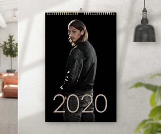 Календарь перекидной на 2020 год Зла́тан Ибраги́мович  №  12