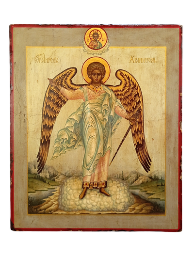Ангел-Хранитель. Рукописная икона.