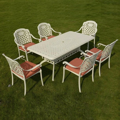 Белая обеденная группа Volcano