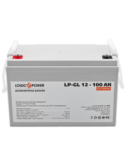 Гелевый аккумулятор LogicPower 100 Ач 12В GEL LP-GL 12-100 AH