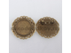 основа для броши "Ажурная" 39 мм, цвет-античная бронза