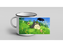 Кружка металлическая эмалированная Мой сосед Тоторо, Totoro №7