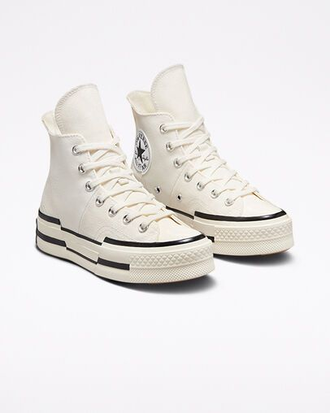 Кеды Converse Chuck 70 Plus белые высокие