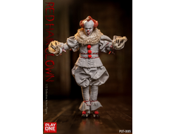 ПРЕДЗАКАЗ - Пеннивайз (Билл Скарсгард, "Оно")  - Коллекционная фигурка 1/12 SCALE Red Hair Clown (POT-0005) - Play One twelve ?ЦЕНА: 12400 РУБ.?