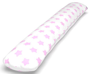 Подушка обнимашка для тела в рост 170 х 30 см шарики внутри, наволочка на молнии цвет на выбор