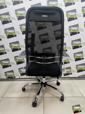 Кресло ErgoLife Sit 10 B1-180K - Mesh(X2)+UMF(X1) /Um00/Wh00/K1cL(TG1.0Pl/M09.B21.G20.W01) (Черный)