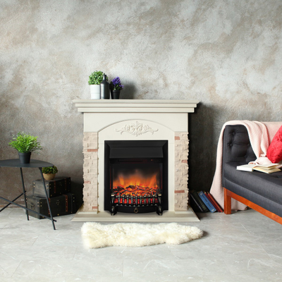 камин Neapolis WT с очагом Fobos