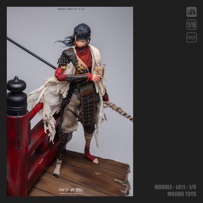 ПРЕДЗАКАЗ - Диорама &quot;Фрагмент японского моста&quot; - Коллекционная диорама 1/6 Broken Bridge Diorama Base (L011A) - mOjingToys ?ЦЕНА: 15900 РУБ.?