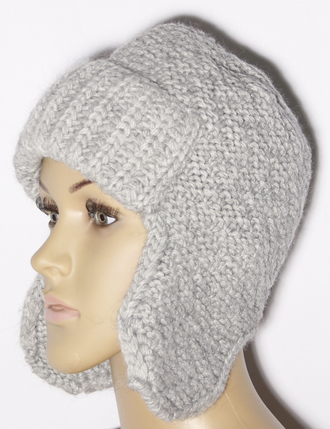 Шапка женская ушанка "Зиг-заги" 11526  джинс, красная, т.серая, кофе, серая, синяя. фиолетовая