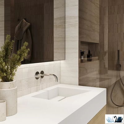 Плитка Gracia Ceramica Rhodes beige 02 25x60 настенная