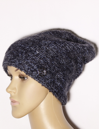 Екатеринбург. Шапка женская "Колпак букле" 11581 св.серая, чёрная, св.бежевая, синяя, молочная