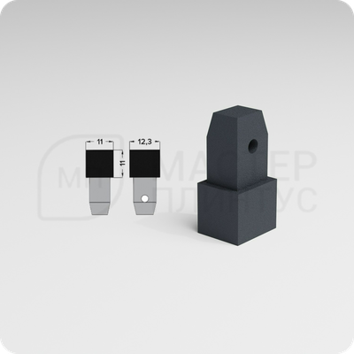 Фурнитура КПк 11-10 для плиточного профиля ПК 11-10.2700.021 Муар серый