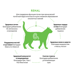 Grandorf VET Renal (Грандорф Вет Ренал) для поддержки здоровья кошек при острой почечной недостаточности, 0,4 кг