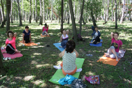 Йога в парке Солнечный остров