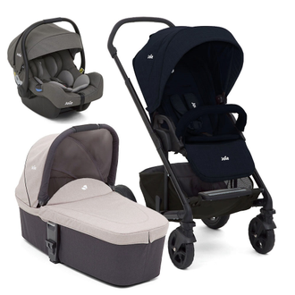 Joie Chrome DLX + спальный болк Chrome Carrycot + автокресло Joie i-Gemm