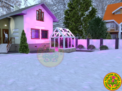 Зимняя Теплица Герда в классическом английском стиле