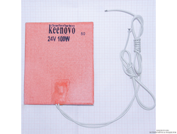 Гибкая нагревающая пластина 100 Вт 24 В (127х152) (терм.50) Keenovo