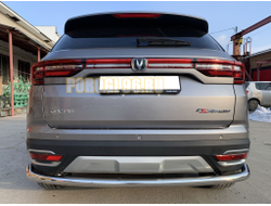 Защита заднего бампера угловая большая d60 для Changan CS35 Plus (2019-...)