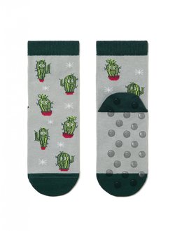 Носки детские антискользящие с силиконовым стопором по следу