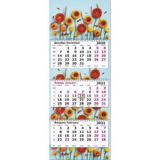 Календарь Полином на 2021 год 305x190 мм (Цветы лотос)