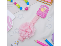 Повязка для волос "Кружева" пион