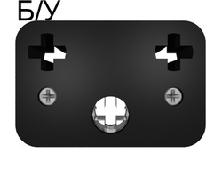 ! Б/У - Technic, Axle Connector Rectangular Triple Spring-Loaded, Black (x928cx1) - Б/У