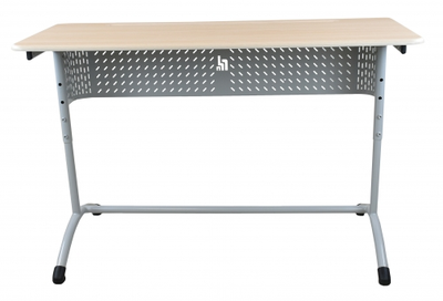 Стол ученический МЕГА двухместный, регулируемый, с перфорированным экраном