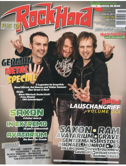 ROCK HARD Magazine November 2015 Hanci Kursch, Kai Hansen, Tobias Sammet, Doro, Saxon Cover ИНОСТРАН