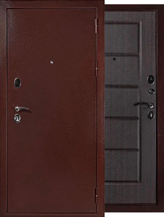 Металлическая входная дверь 3-х контурная Антик медь  (трехконтурная)