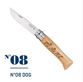Нож Opinel N°08 Animalia Dog (собака)