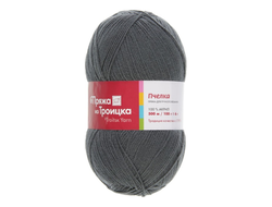 Пряжа для вязания  Пчелка 100% акрил, вес мотка - 100 г, длина нити - 500 м. спицы №2 цвет   Серый