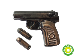Пластиковая форма "Пистолет Макаров с пулями"