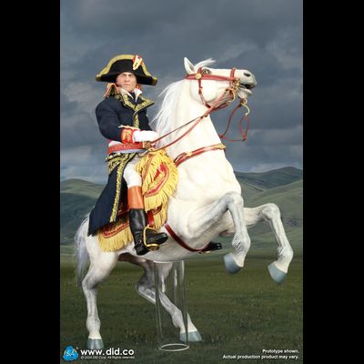 Конь Наполеона - Коллекционная фигурка 1/6 Napoleon White War Horse (Prancing) (E60078) - DID