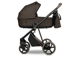 Коляска 2в1 Roan Sol Turkish Coffe / Bronze / руч.Cappuccino  /к.Cappuccino