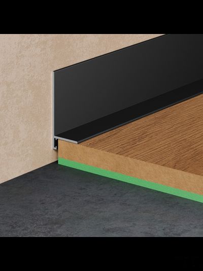 Щелевой плинтус Pro Design Mini L 601 Черный Муар