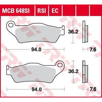 Тормозные колодки TRW MCB648SI для KTM // Yamaha (Sinter Offroad)