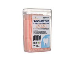 Зубочистки стоматологические оранжевые