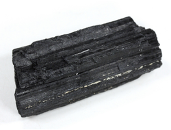 Турмалин чёрный (шерл), кристалл необработанный, Бразилия (73*32*25 мм, 116 г) №37620