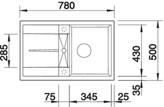 Мойка Blanco Metra 45S, 525914