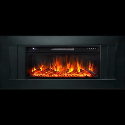 Линейный электрокамин Лайн DK с очагом Vision 42 LOG LED