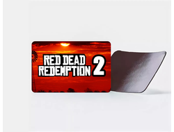 Магнит виниловый RED DEAD REDEMPTION 2,РЕД ДЕАД РЕДЕМПТИОН 2 №1