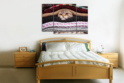 Модульная картина "Кот в тепле"