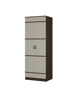 Шкаф Сакура платяной/бельевой двухстворчатый венге/лоредо б\з (BTS)