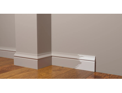 Напольный плинтус Decor-Dizayn DD48, для покраски, влагостойкий, ударопрочный, 2 метра