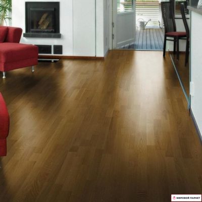 Паркетная доска Farecom Дуб Гавана состаренный 188 мм 3-х полосная без фаски лак замок 2G толщина 14 мм 3.41 м2