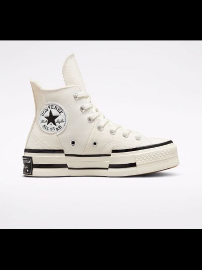 Кеды Converse Chuck 70 Plus белые высокие на платформе A00915C