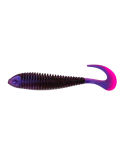 Силиконовая приманка Boroda Baits Shemaya TT 180mm фиолетовый/розовый с блесками