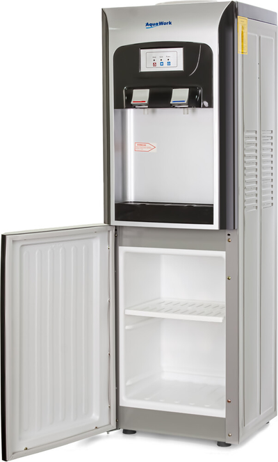 Aqua Work V90 серебро со шкафчиком, с нагревом и электронным охлаждением