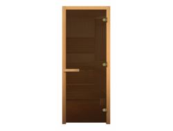 Дверь стеклянная 2100х700 (бронза,прозрачная,графит)